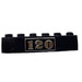 LEGO Black Brick 1 x 6 with Gold &quot;120&quot; (3009)