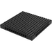 LEGO Zwart Steen 16 x 16 x 1.3 met Gaten (65803)