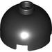LEGO Black Brick 2 x 2 Round with Dome Top (Hollow Stud, Axle Holder) (3262 / 30367)