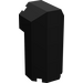 LEGO Black Brick 2 x 2 x 3.3 Octagonal Corner (6043)