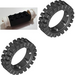 LEGO Black Brick 2 x 4 Wheels Holder with White Freestyle Wheels Assembly with Black Tires