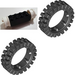 LEGO чорний Brick 2 x 4 Wheels Holder with White Freestyle Wheels Assembly with Black Tires