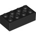 LEGO Noir Brique 2 x 4 avec Essieu des trous (39789)