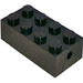 LEGO Noir Brique 2 x 4 avec Freestyle Roue Holders (4180)