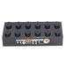 LEGO Black Brick 2 x 6 with Gauges Sticker (2456)