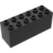 LEGO Negro Ladrillo 2 x 6 x 2 Weight con parte inferior de placa (2378 / 73090)