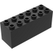 LEGO Black Brick 2 x 6 x 2 Weight with Split Bottom (73090)
