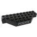 LEGO Black Brick 4 x 10 without Two Corners with Red Underline (30181)