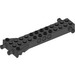 LEGO Black Brick 4 x 12 with 4 Pins and Technic Holes (30621)