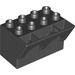 LEGO Black Brick 4 x 3 x 3 Wry Inverted (51732)