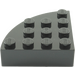 LEGO Black Brick 4 x 4 Round Corner (2577)
