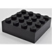 LEGO Black Brick 4 x 4 with Magnet (49555)