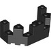 LEGO Schwarz Backstein 4 x 8 x 2.3 Turret oben (6066)