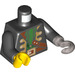 LEGO Noir Brique Bounty Captain Minifig Torse (973 / 84638)