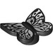 LEGO Black Butterfly (Smooth) with White (80674 / 107004)