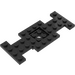 LEGO Black Car Base 10 x 4 x 0.7 with Center Hole