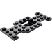 LEGO Sort Bil Base 4 x 10 x 0.67 med 2 x 2 Open Centrum (4212)