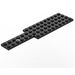 LEGO Black Car Base 4 x 16 with Hole and Steering Gear Slot