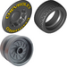 LEGO Black Chevrolet Tire with Wheel and Hub Cap