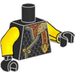 LEGO Black Cole with Shoulder Armor Minifig Torso (973)