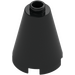 LEGO Black Cone 2 x 2 x 2 (Open Stud) (3942 / 14918)