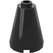 LEGO Black Cone 2 x 2 x 2 (Safety Stud)