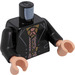 LEGO Black Corban Yaxley Minifig Torso (973 / 76382)