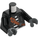 LEGO Black Crook with Beanie Hat Minifig Torso (973 / 76382)