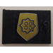 LEGO Zwart Kast 2 x 3 x 2 Deur met Gold World City Politie Badge Sticker (4533)