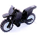 LEGO Black Dirt Bike with Black Chassis and Medium Stone Gray Wheels