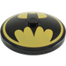 LEGO Black Dish 4 x 4 with Batman Logo (Solid Stud) (3960)