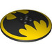 LEGO Black Dish 8 x 8 with Batman Logo (3961 / 107108)