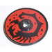 LEGO Zwart Disk 3 x 3 met Zwart Scorpion Sticker (2723)