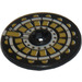 LEGO Zwart Disk 3 x 3 met Rond Ammunition Riem Sticker (2723)