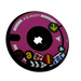 LEGO Noir Disk 3 x 3 avec &#039;ZERO1&#039; et rouge Power Button Autocollant (2723)