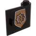 LEGO Noir Porte 1 x 3 x 2 Droite avec Police Badge Autocollant avec charnière solide (3188)