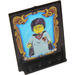 LEGO Black Door 2 x 8 x 6 Revolving with Shelf Supports with Harry Potter Sorcerer&#039;s Stone Reflection Sticker (40249)