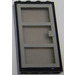 LEGO Black Door Frame 1 x 4 x 6 with Light Gray Door with Transparent Black Glass