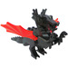 LEGO Zwart Draak met Trans-Neon Oranje Wings