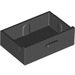 LEGO Schwarz Drawer mit Verstärkungen (78124)