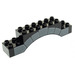 LEGO Noir Duplo Arche
 Brique 2 x 10 x 2 avec Stonework Modèle (51704 / 51913)