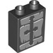 LEGO Black Duplo Brick 1 x 2 x 2 with Arrow Slit without Bottom Tube (4066 / 54367)