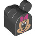 LEGO Duplo Black Brick 2 x 2 Curved with Ears and Minnie Mouse (16135)