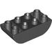 LEGO Noir Duplo Brique 2 x 4 avec Incurvé Bas (98224)