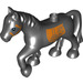 LEGO Black Duplo Horse with Saddle (1376 / 25225)