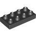 LEGO Noir Duplo assiette 2 x 4 (4538 / 40666)