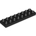 LEGO Noir Duplo assiette 2 x 8 (44524)