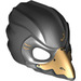 LEGO Black Eagle Mask with Gold Beak and Gold Markings  (12550 / 12846)