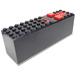 LEGO Zwart Electric 9V Battery Doos 4 x 14 x 4 met Dark Grijs Basis (2847 / 74650)