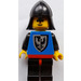 LEGO Svart Falcon Riddare Slott Minifigur